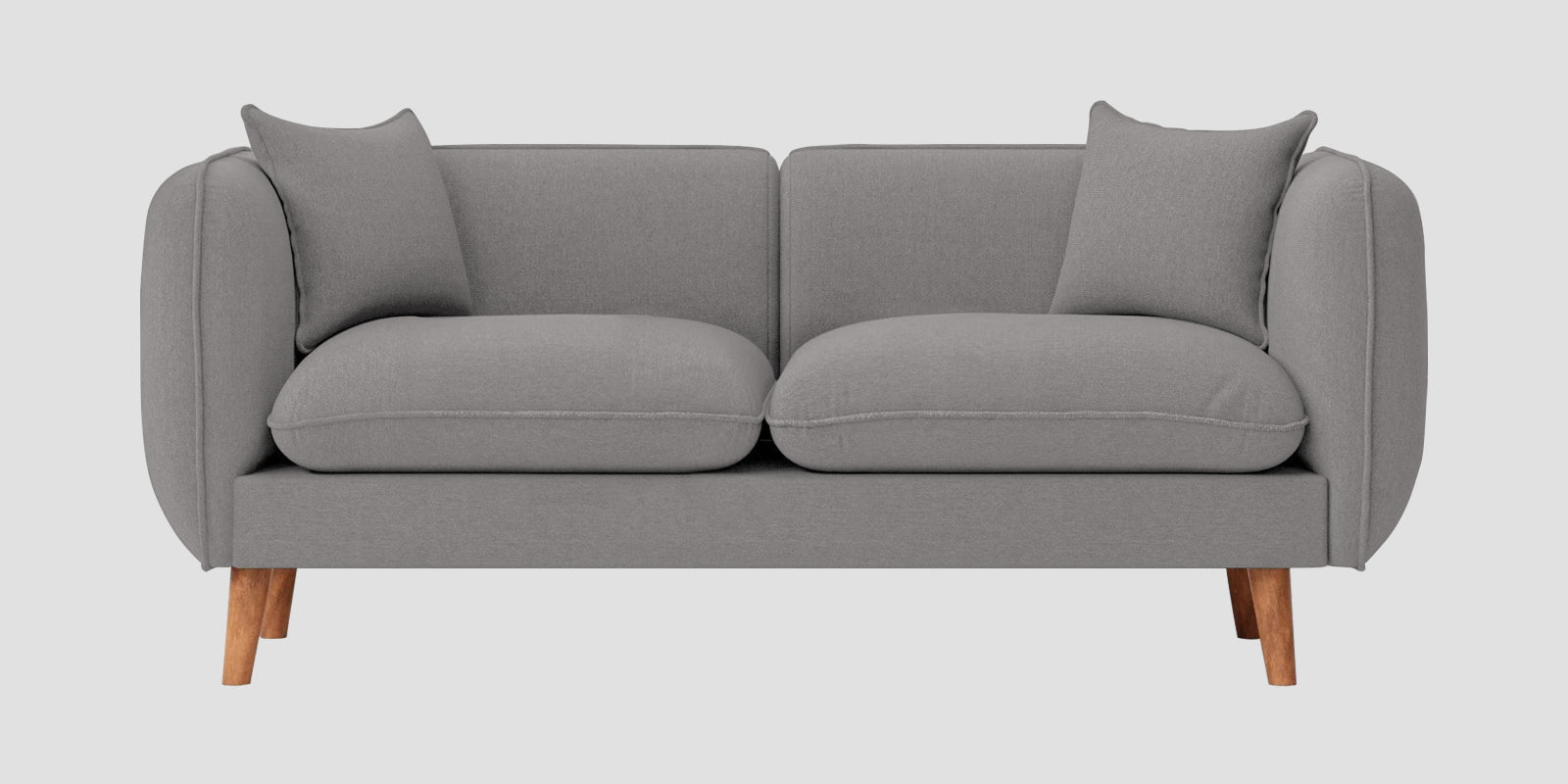 Reva Fabric 2 Seater Sofa In Silver Grey Colour - Febonic Living