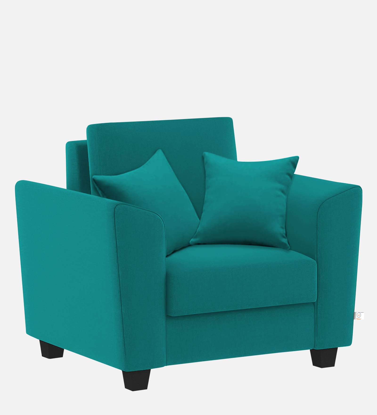 Daku Fabric 1 Seater Sofa in sea green Colour