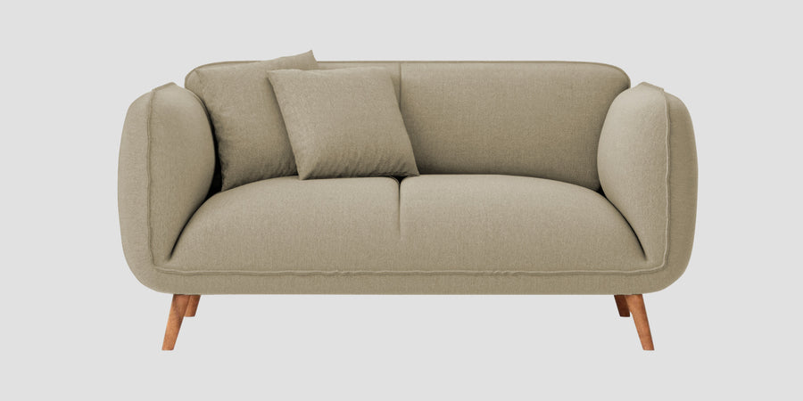 Zia Fabric 2 Seater Sofa In Honey Beige Colour - Febonic Living