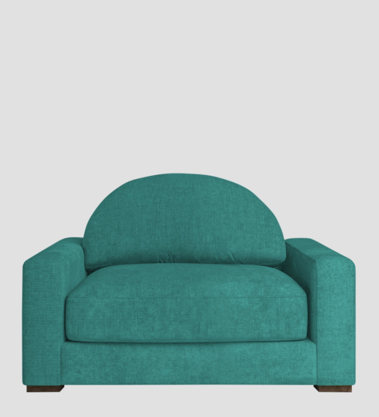 Adara Fabric 1 Seater Sofa In Sea Green Colour