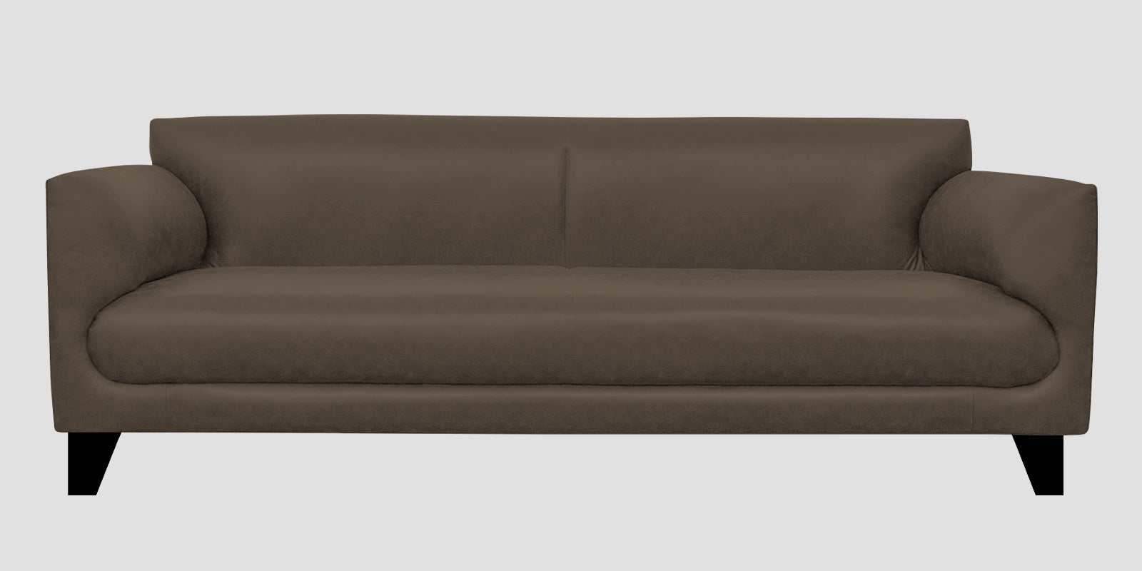 Convi Leatherette 3 Seater Sofa In Peca Brown Colour - Febonic Living