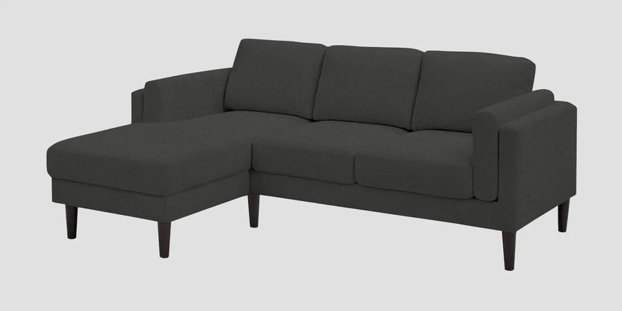 Creata Fabric Rhs Sectional Sofa 2 Lounger In Charcoal Grey Colour - Febonic Living
