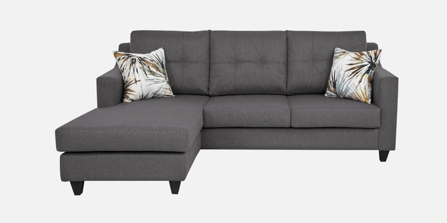 Welly Fabric Rhs Sectional Sofa 2 Lounger In Sudo Grey Colour - Febonic Living