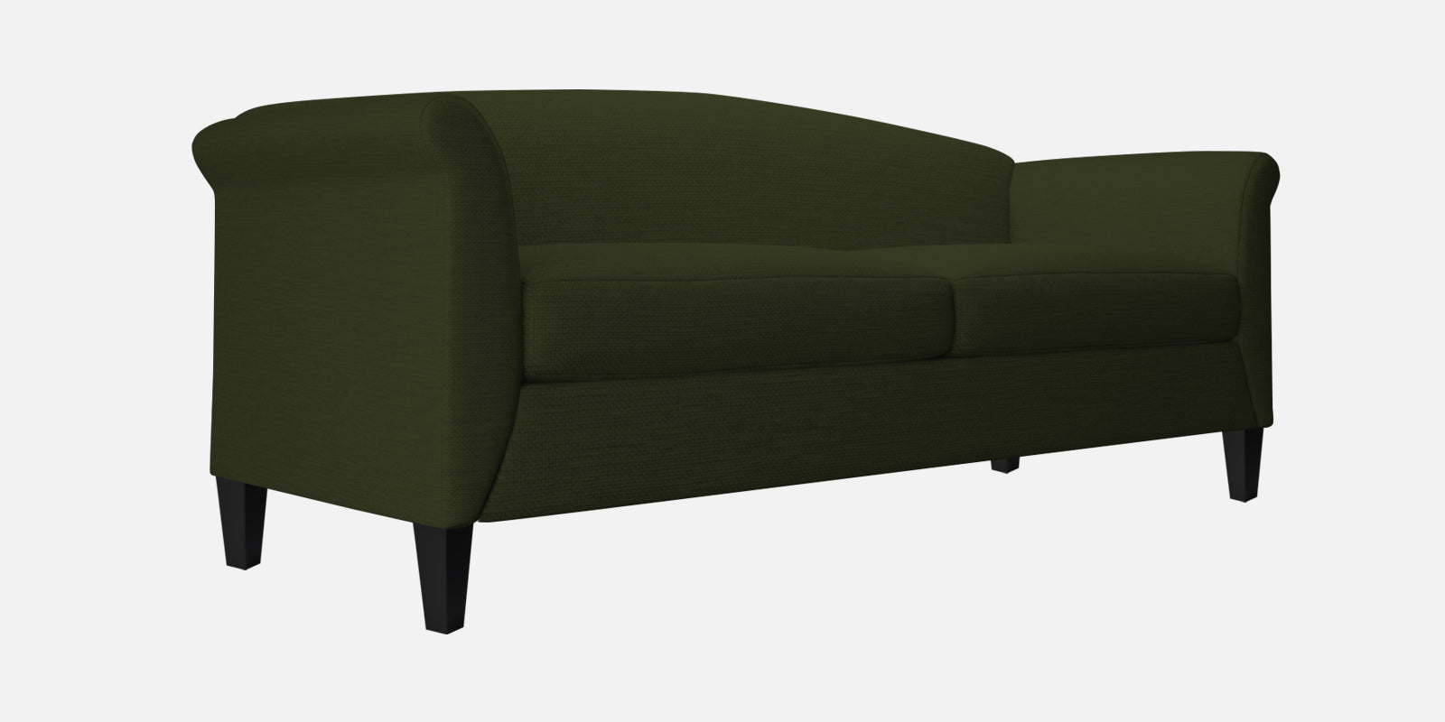 Kimber Fabric 3 Seater Sofa in Olive Green Colour