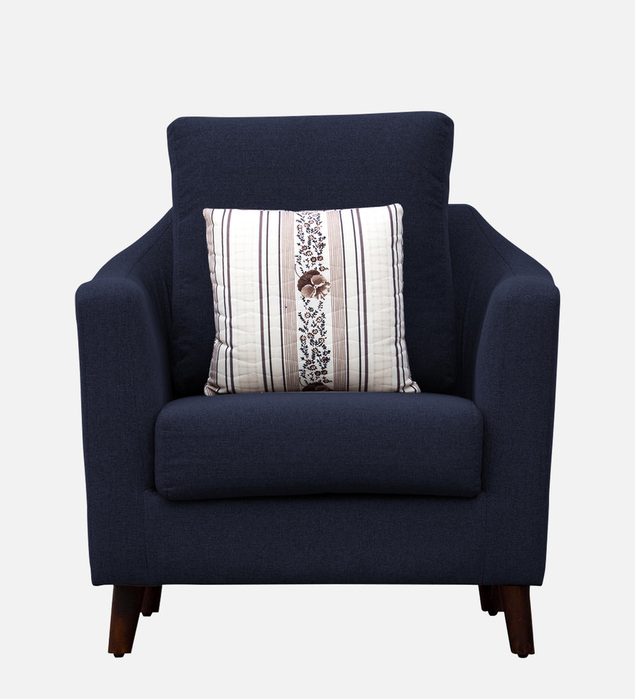 Kevin Fabric 1 Seater Sofa In Royal Blue Colour - Febonic Living