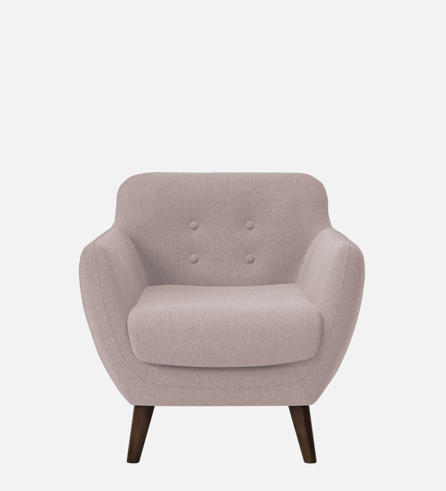 Goofy Fabric 1 Seater Sofa In Almond Beige Colour - Febonic Living
