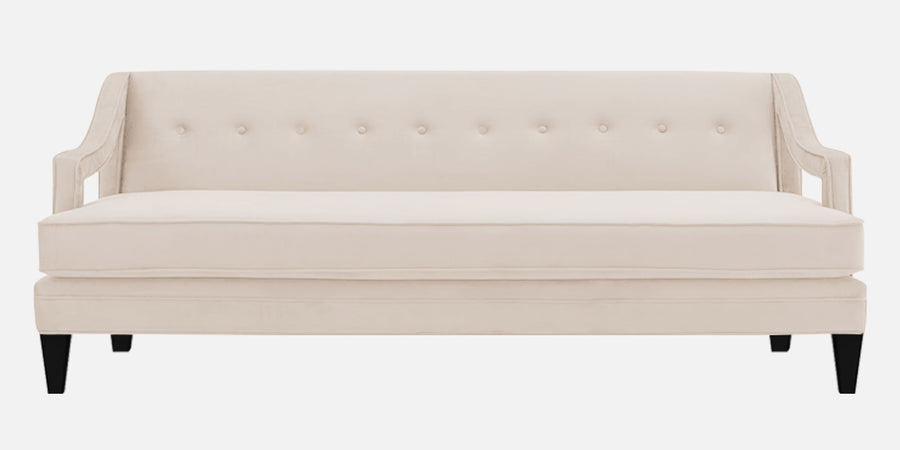 Daffy Velvet 3 Seater Sofa In Camel Beige Colour - Febonic Living