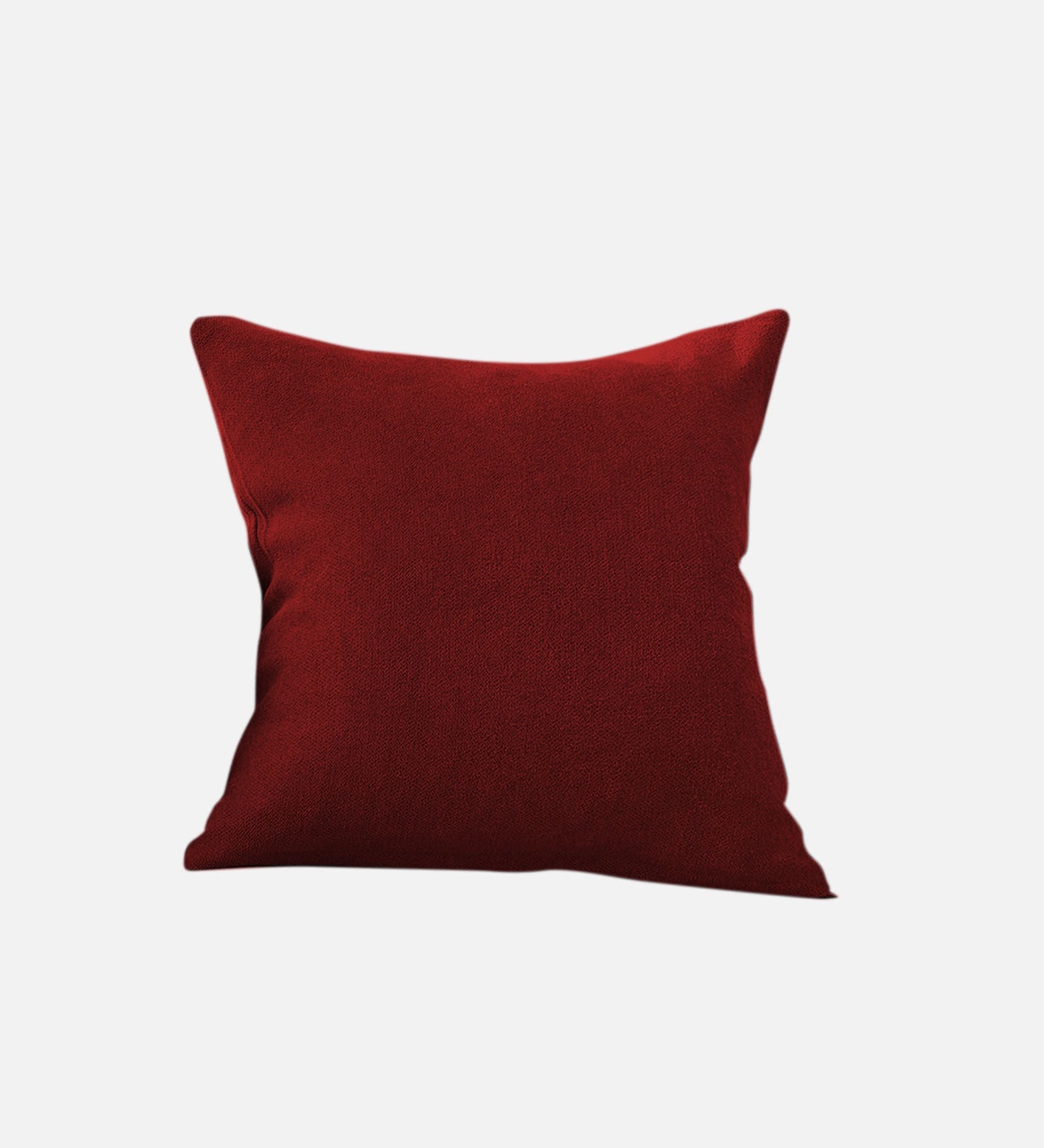 Kaya Sofa Pillows Fabric 20x20 inches  (Pack of 2) In Blood Maroon Colour