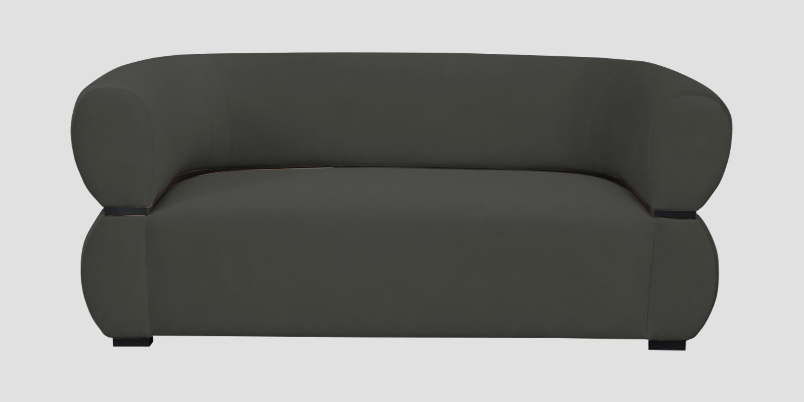 Kula Velvet 2 Seater Sofa In Hory Grey Colour