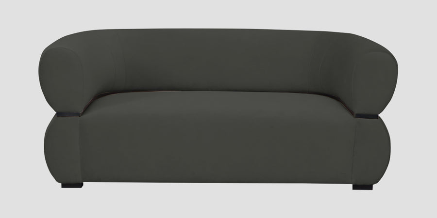 Kula Velvet 2 Seater Sofa In Hory Grey Colour - Febonic Living