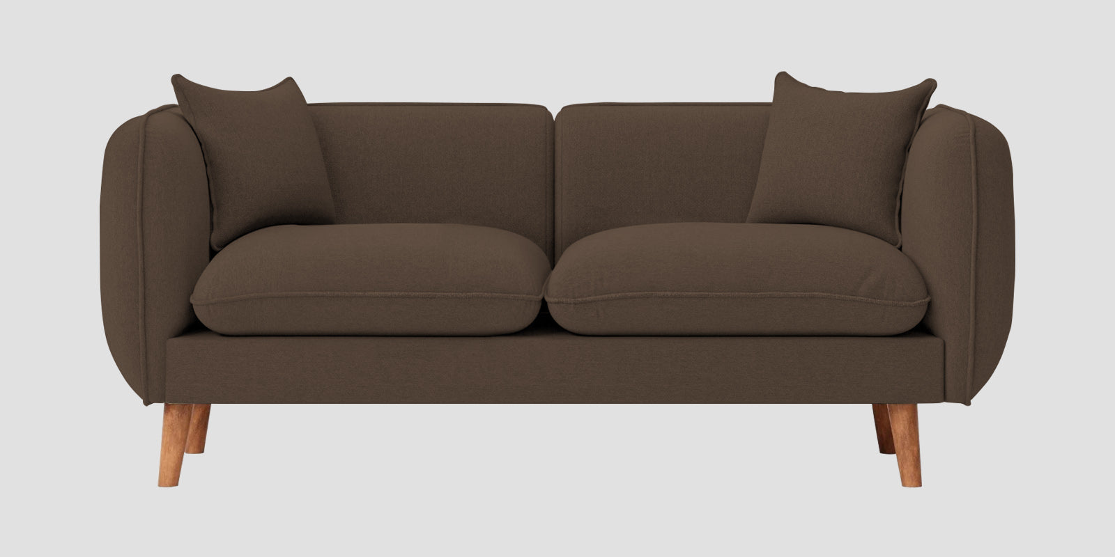 Reva Fabric 2 Seater Sofa In Rosy Brown Colour - Febonic Living