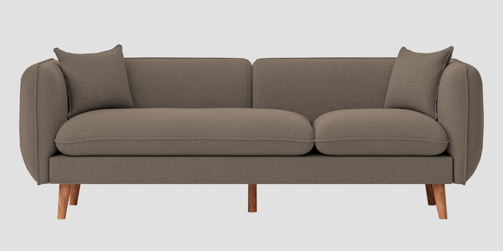 Reva Fabric 3 Seater Sofa In Hazel Beige Colour - Febonic Living