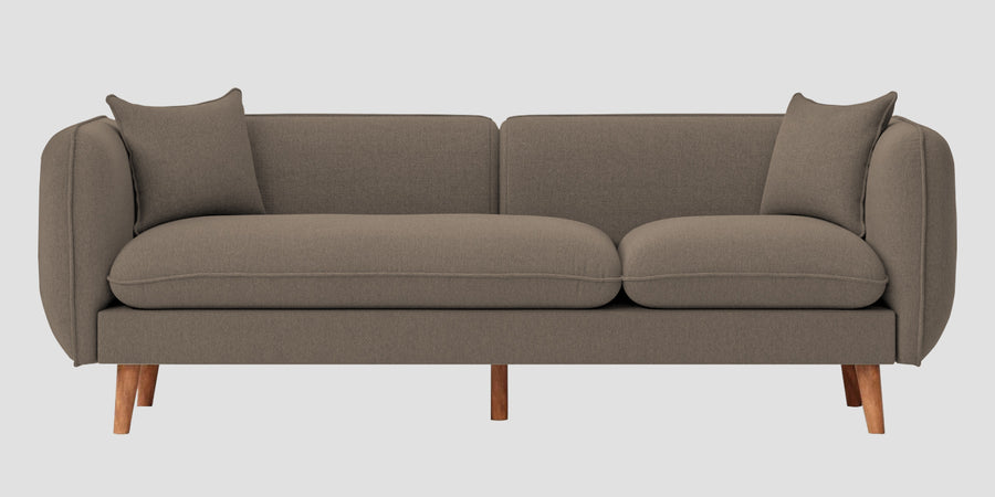 Reva Fabric 3 Seater Sofa In Hazel Beige Colour - Febonic Living