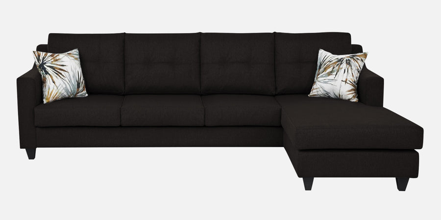 Welly Fabric Lhs Sectional Sofa 3 Lounger In Cara Brown Colour - Febonic Living