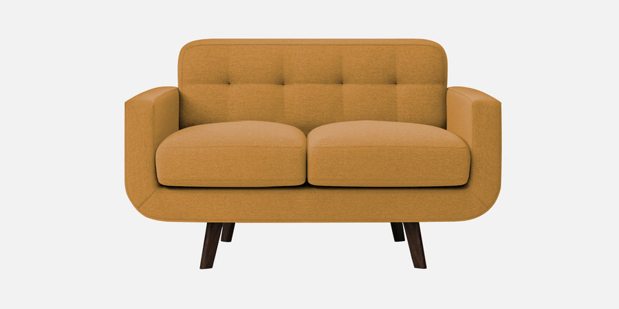 Marsela Fabric 2 Seater Sofa In Corn Yellow Colour - Febonic Living