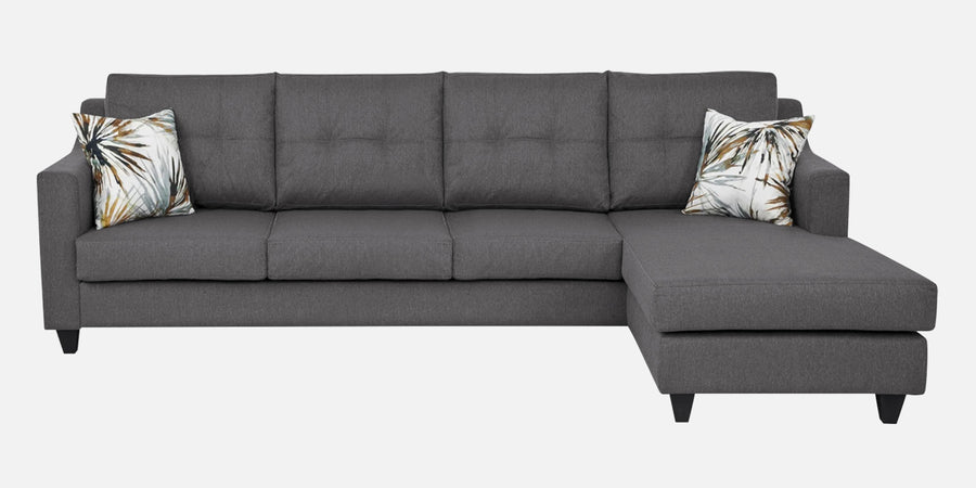 Welly Fabric Lhs Sectional Sofa 3 Lounger In Sudo Grey Colour - Febonic Living