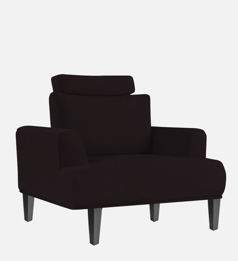 Como Fabric 1 Seater Sofa In Cara Brown Colour - Febonic Living
