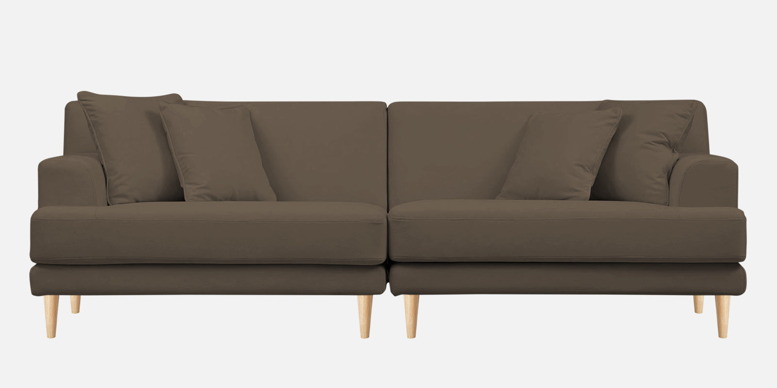 Woody Fabric 4 Seater Sofa in Broco Dust Colour