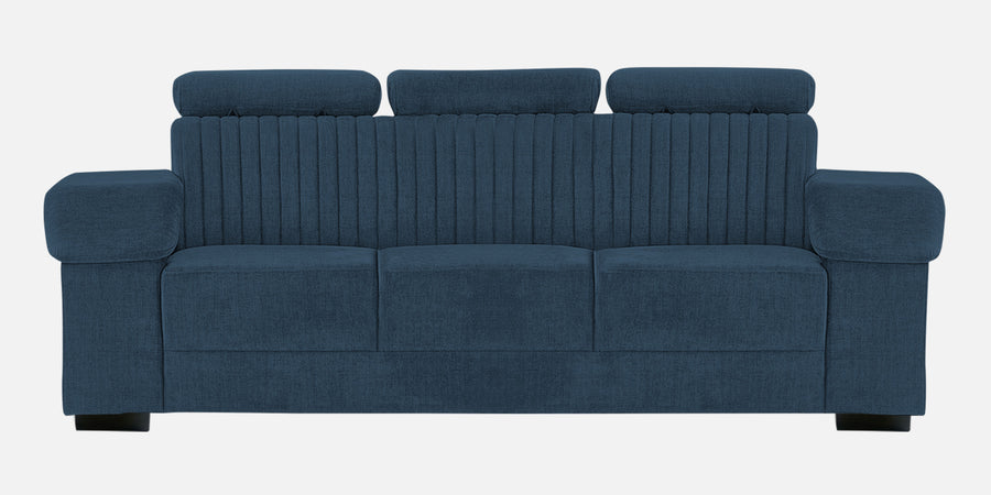 Draco Fabric 3 Seater Sofa In Light Blue Colour - Febonic Living