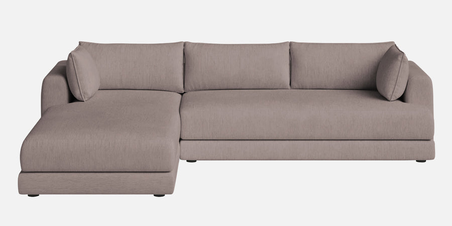Ziggy Fabric Rhs Sectional Sofa 3 Lounger In Almond Beige Colour - Febonic Living