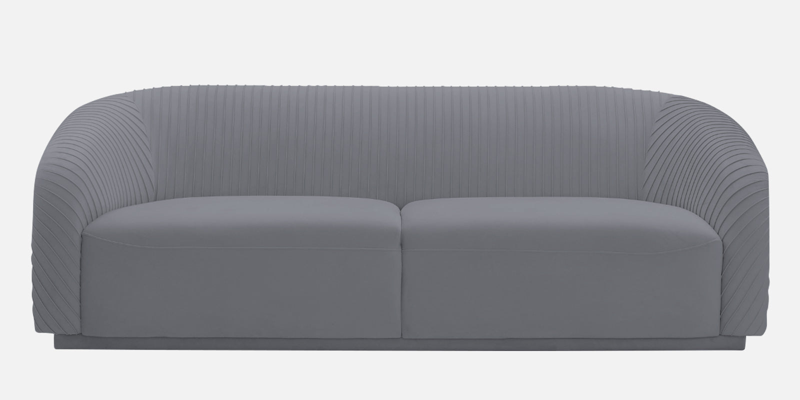 Yara Velvet Fabric 3 Seater Sofa in Pubble Grey Colour