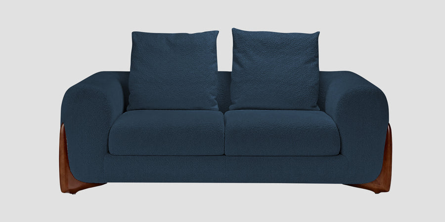 Boko Boucle 2 Seater Sofa In Classic Blue Colour - Febonic Living