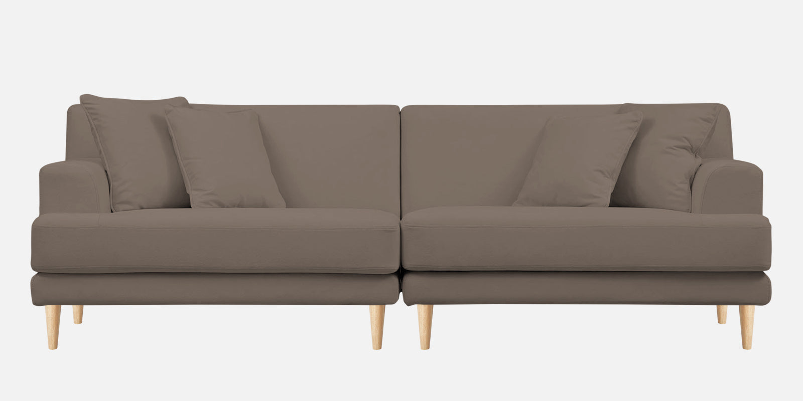 Woody Fabric 4 Seater Sofa in Rock Beige Colour