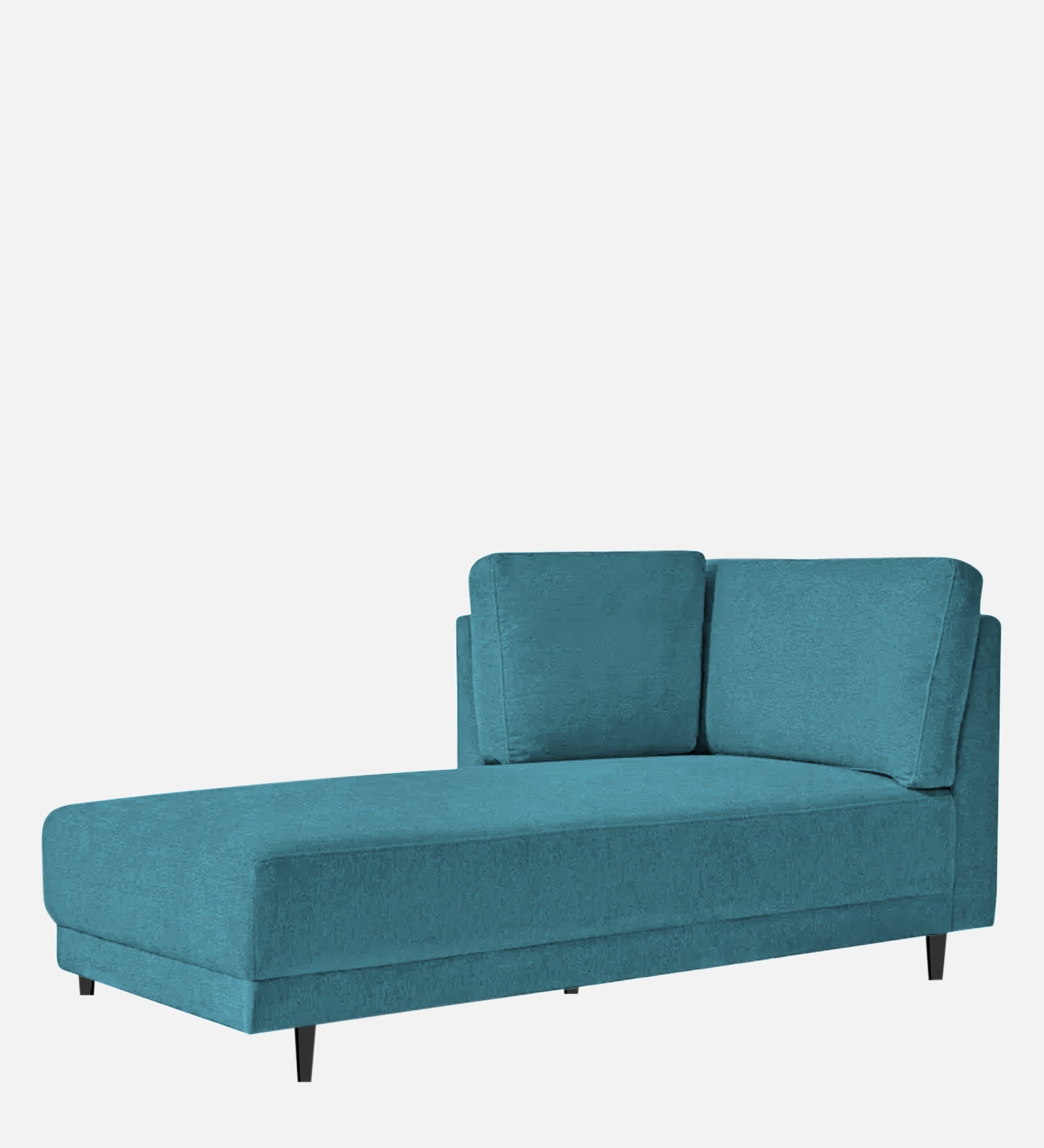 Jonze Velvet LHS Chaise Lounger in Aqua Blue Colour