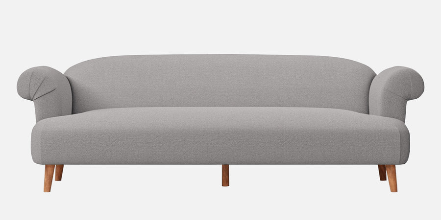 Barber Fabric 3 Seater Sofa In Silver Grey Colour - Febonic Living