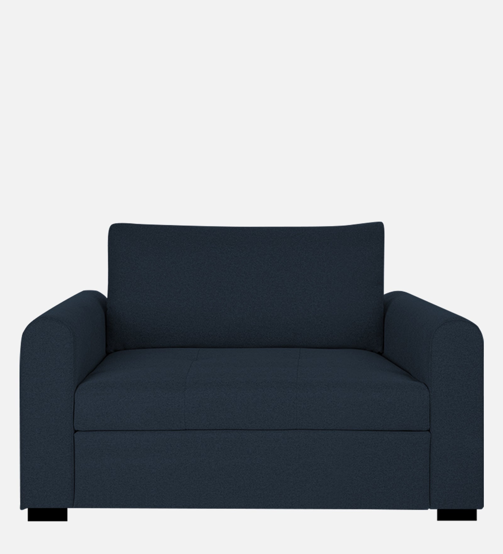 Sigma Fabric 1 Seater Sofa in Denim Blue Colour