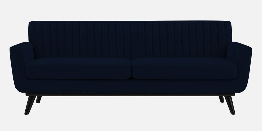 Tucker Velvet 3 Seater Sofa In Dark Blue Colour - Febonic Living
