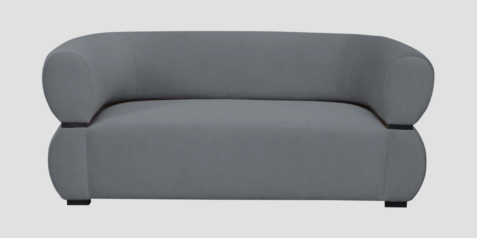 Kula Velvet 2 Seater Sofa In Pubble Grey Colour