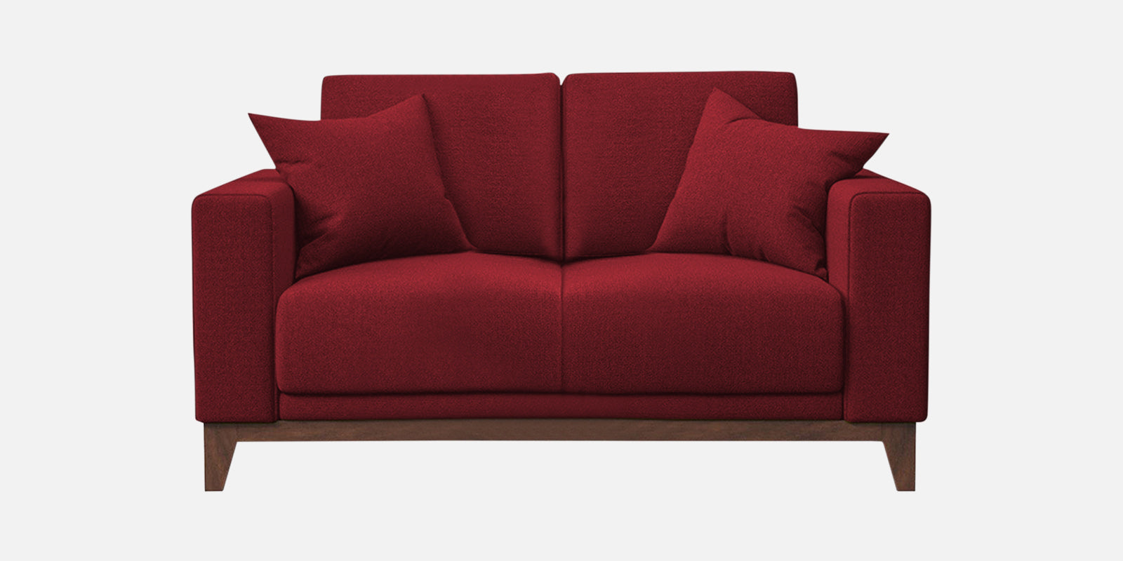 Luca Fabric 2 Seater Sofa in Chilli Red Colour