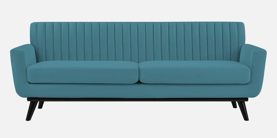 Tucker Velvet 3 Seater Sofa In Aqua Blue Colour - Febonic Living