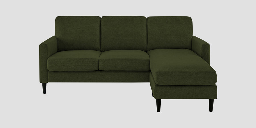 Romie Fabric Lhs Sectional Sofa 2 Lounger In Olive Green Colour - Febonic Living