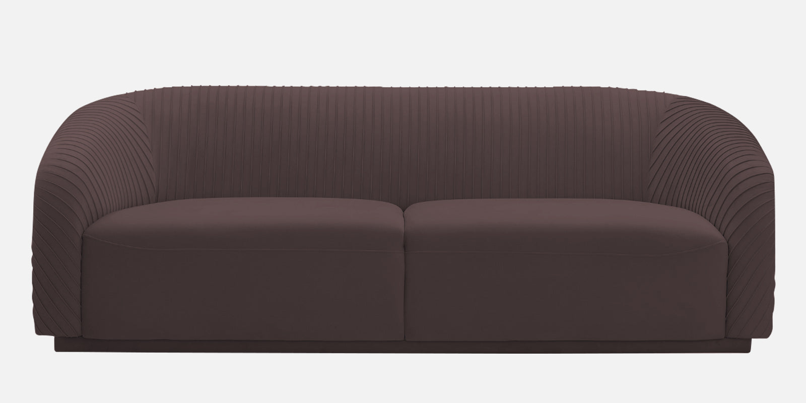 Yara Velvet Fabric 3 Seater Sofa in Mocha Brown Colour