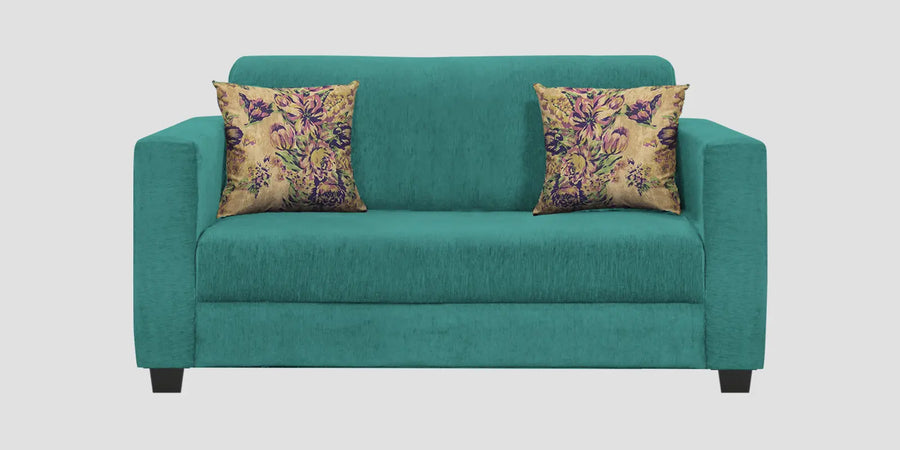 Lipu Fabric 2 Seater Sofa In Sea Green Colour - Febonic Living