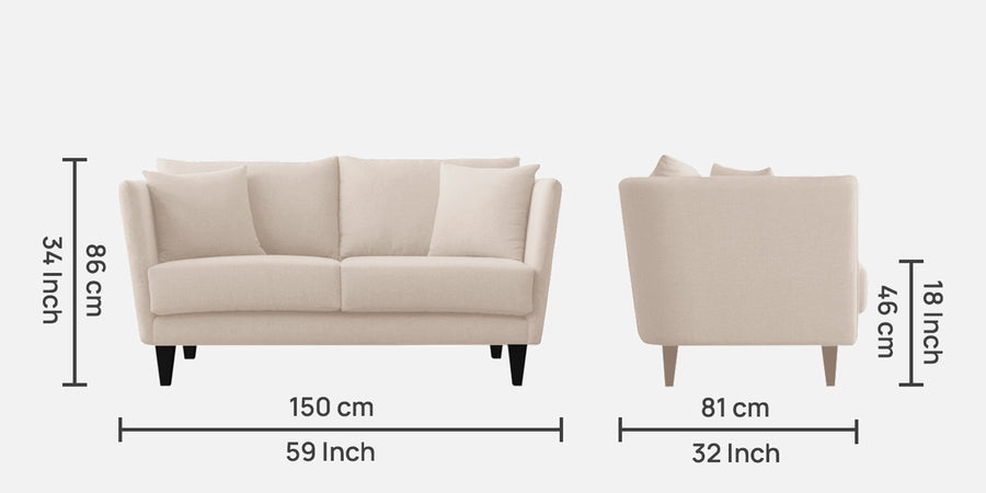 Norway Velvet 2 Seater Sofa In Camel Beige Colour - Febonic Living