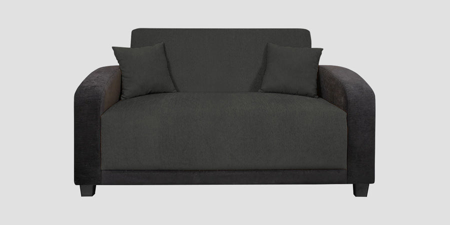 Alex Fabric 2 Seater Sofa In Charcoal Grey Colour - Febonic Living