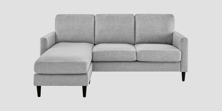 Romie Fabric Rhs Sectional Sofa 2 Lounger In Lit Grey Colour - Febonic Living