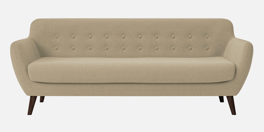 Goofy Fabric 3 Seater Sofa In Honey Beige Colour - Febonic Living