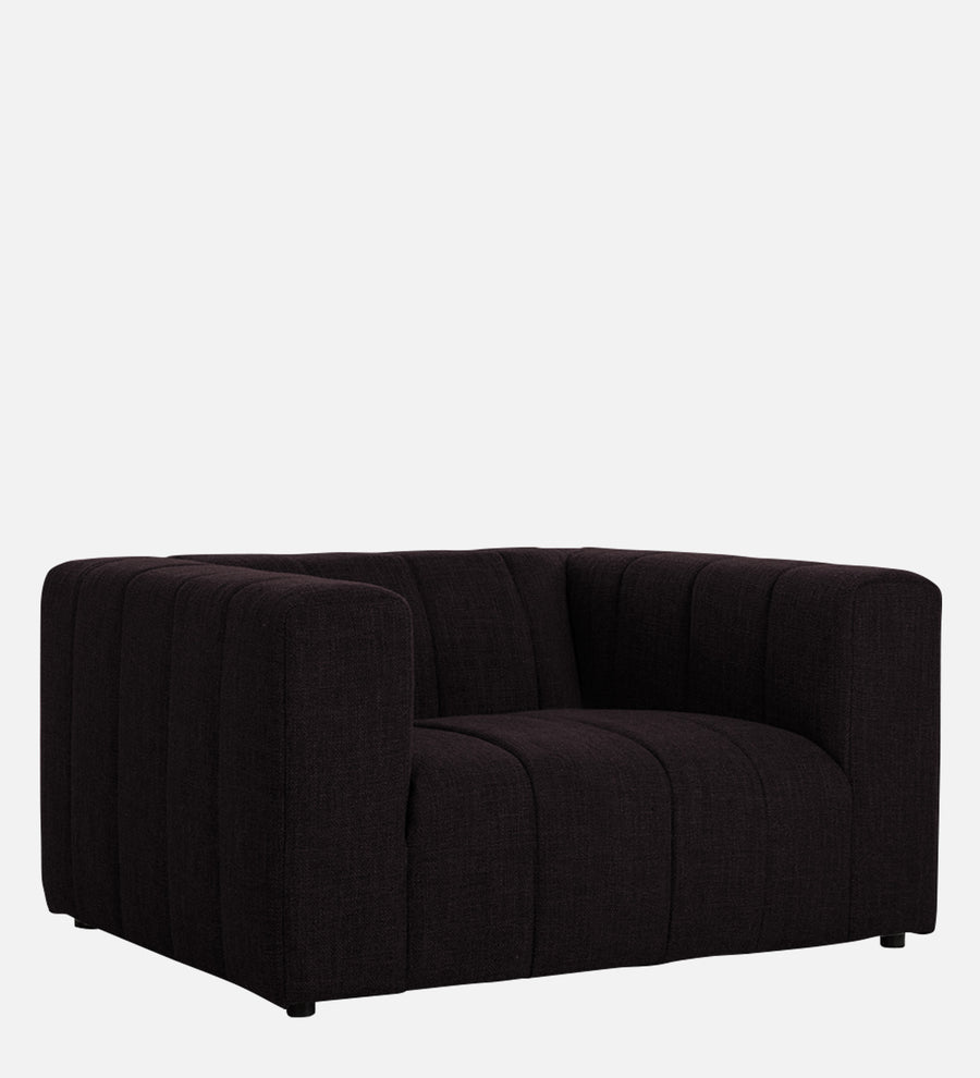 Lara Fabric 1 Seater Sofa In Cara Brown Colour - Febonic Living