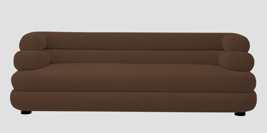 Wener Fabric 3 Seater Sofa In Ash Brown Colour - Febonic Living