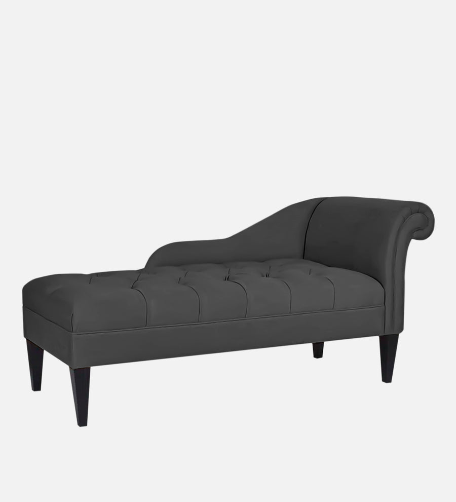 Adria Fabric Lhs Chaise Lounger In Charcoal Grey Colour - Febonic Living