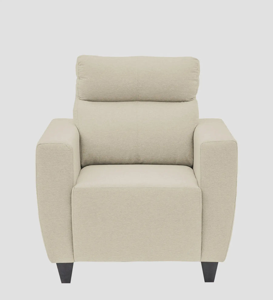 Burban Fabric 1 Seater Sofa In Maple Cream Colour - Febonic Living