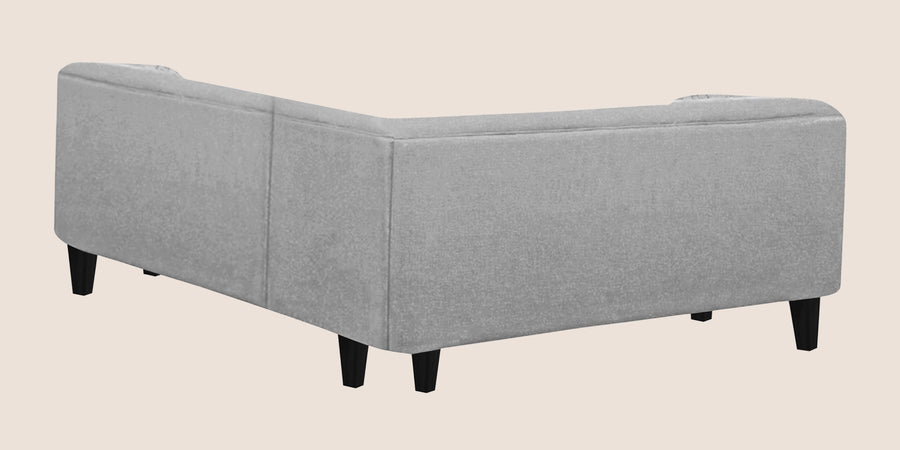 Niki Fabric Corner Sofa In Lit Grey Colour - Febonic Living