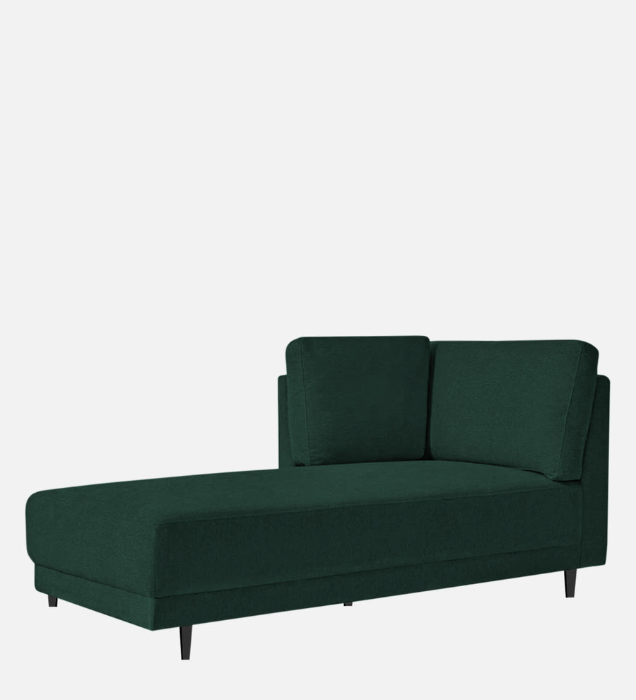 Jonze Velvet Lhs Chaise Lounger In Forest Green Colour - Febonic Living