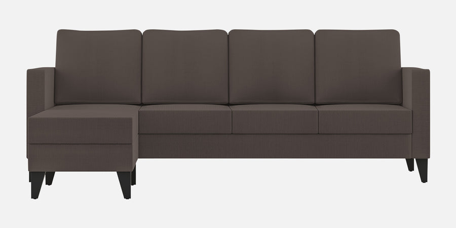 Nori Fabric Rhs Sectional Sofa 3 Lounger In Caspa Brown Colour - Febonic Living