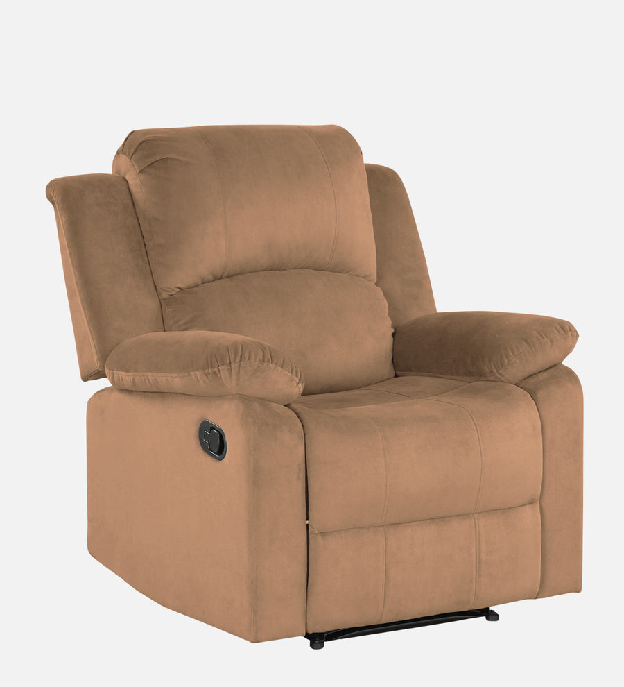 Henry Fabric 1 Seater Motorized Recliner In Cookie Beige Colour - Febonic Living