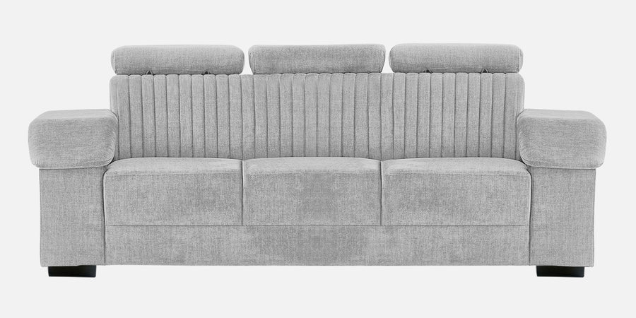 Draco Fabric 3 Seater Sofa In Lit Grey Colour - Febonic Living
